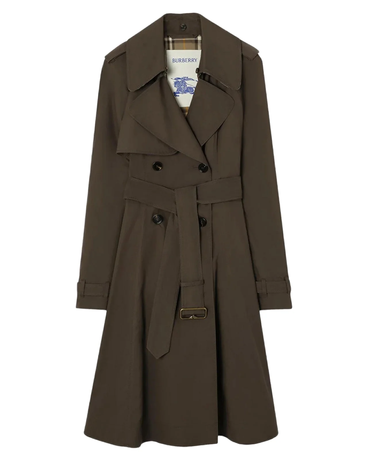 Burberry Pembury Belted A-Line Trench Coat