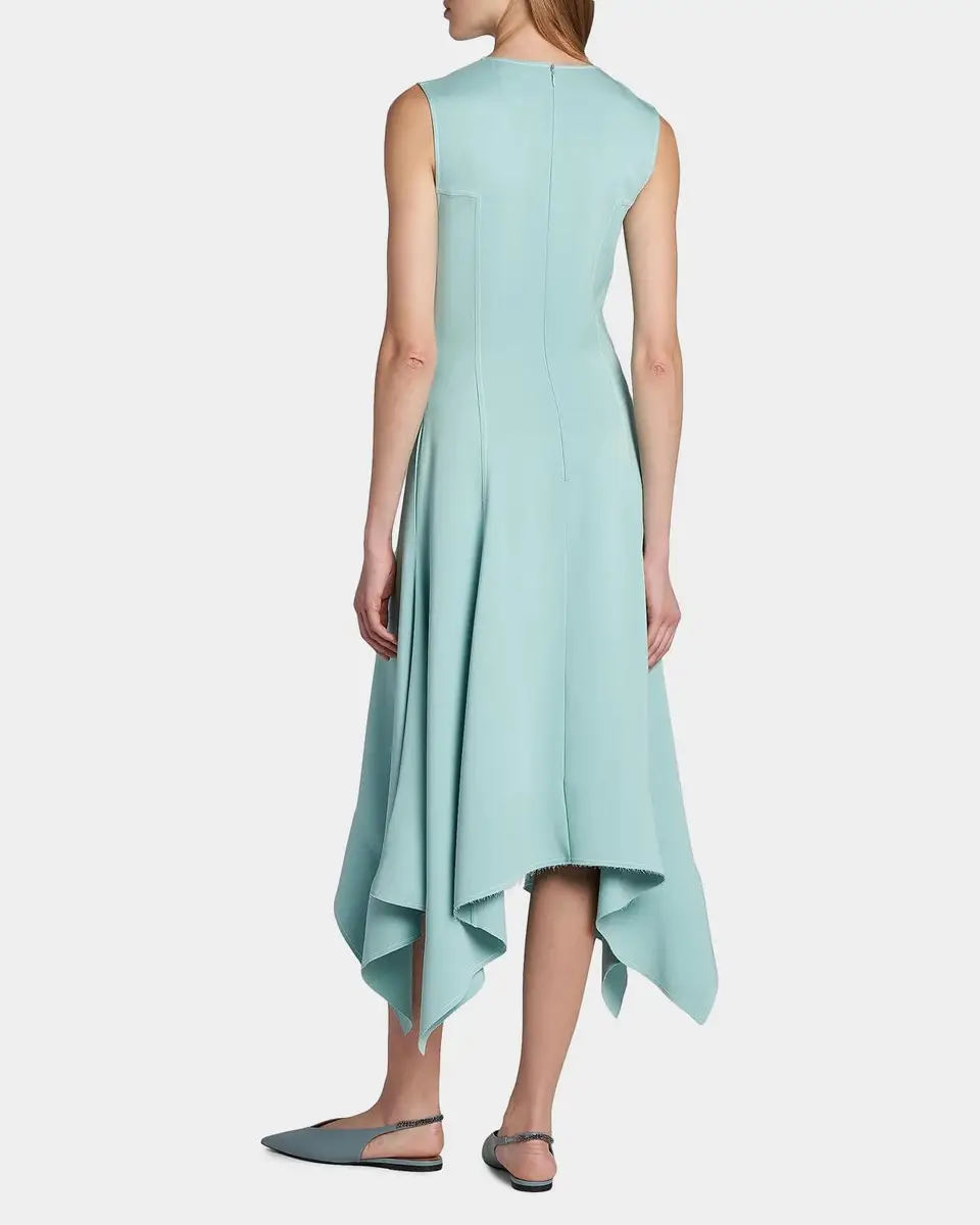Stella McCartney Sleeveless Paneled Handkerchief Midi Dress | Thumbnail 3