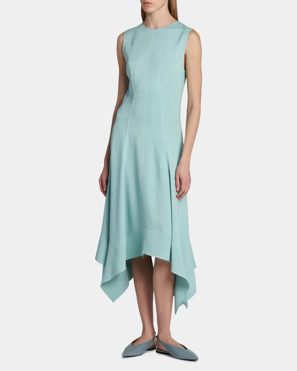 Stella McCartney Sleeveless Paneled Handkerchief Midi Dress | Thumbnail 4