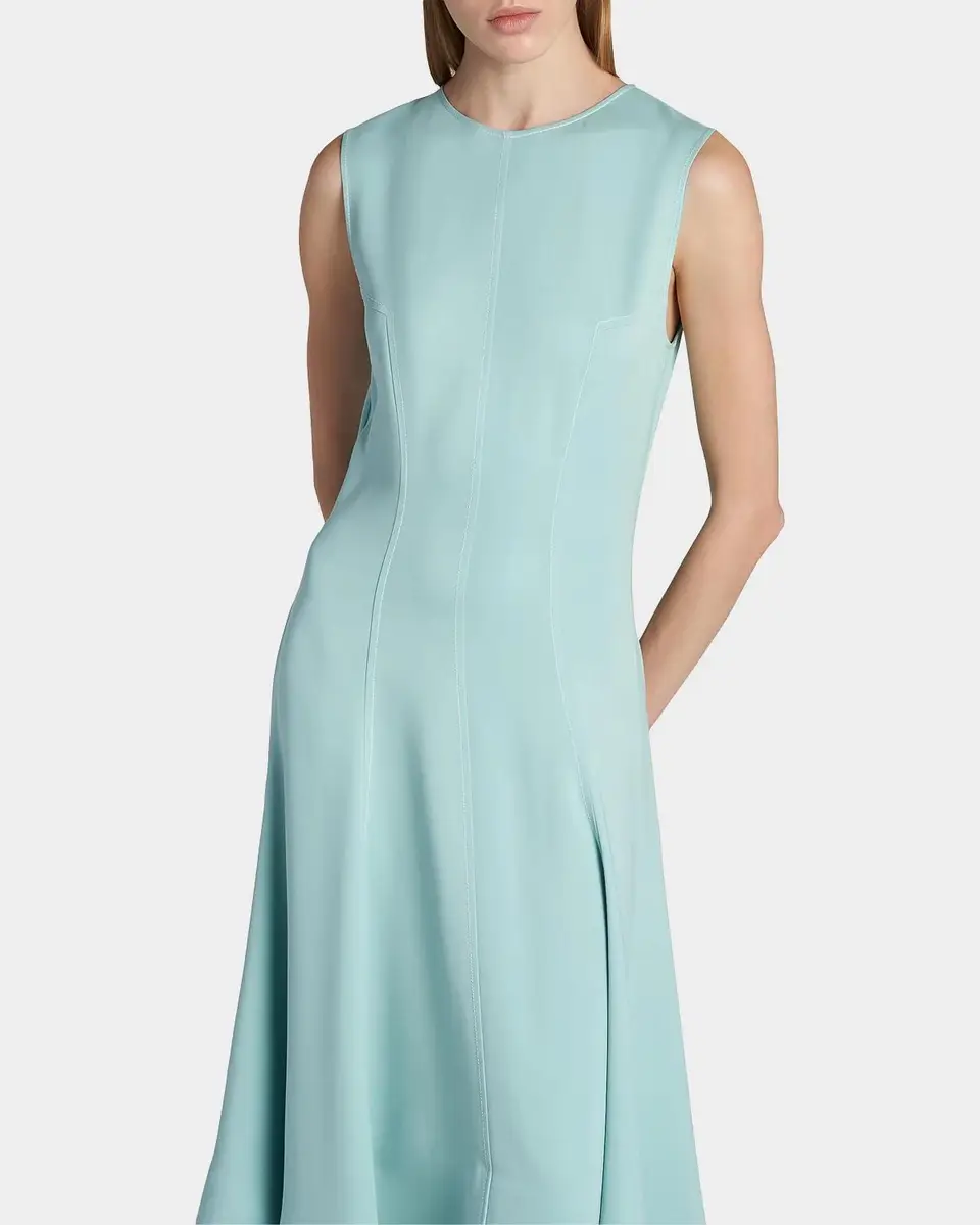 Stella McCartney Sleeveless Paneled Handkerchief Midi Dress | Thumbnail 5