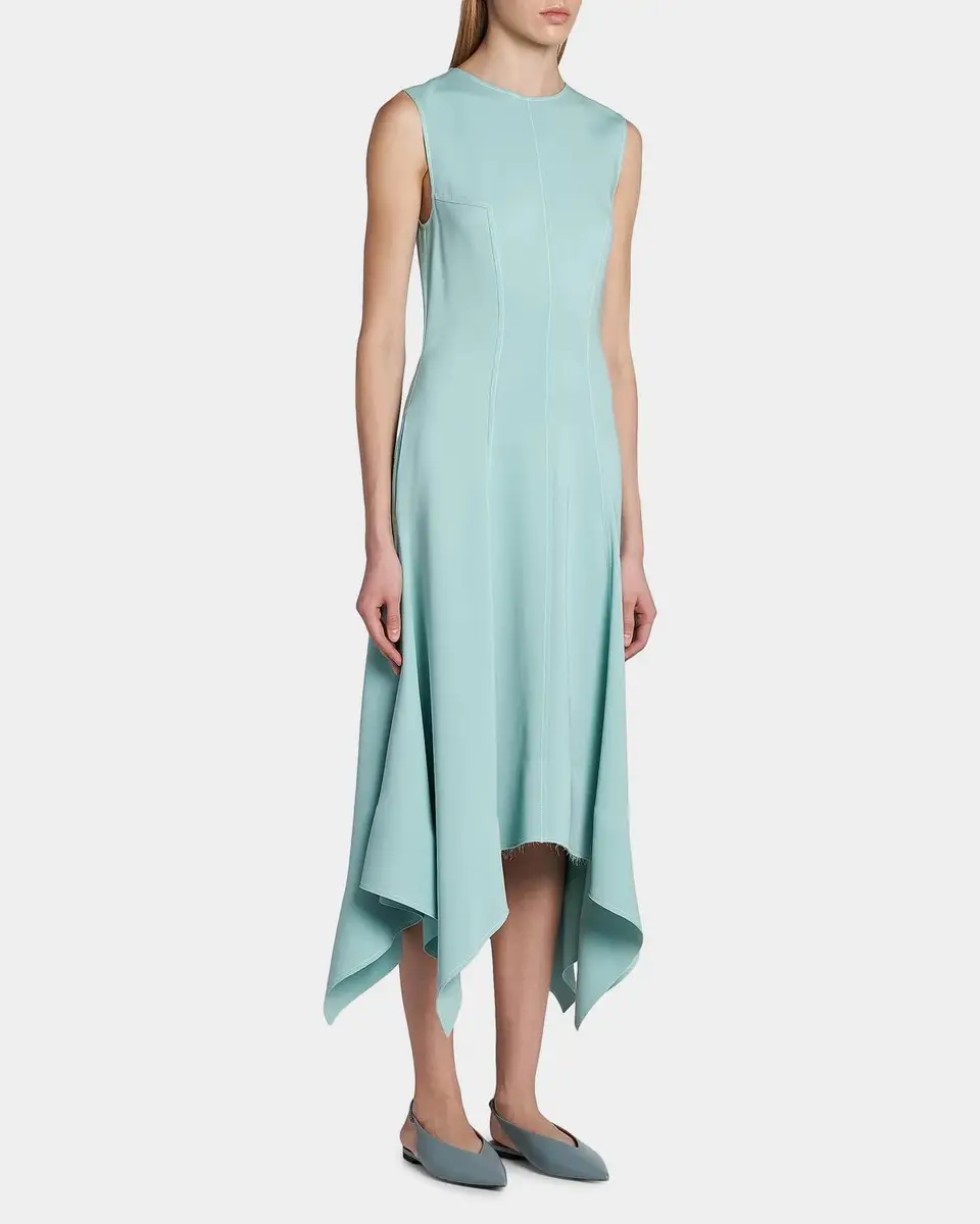 Stella McCartney Sleeveless Paneled Handkerchief Midi Dress | Thumbnail 6