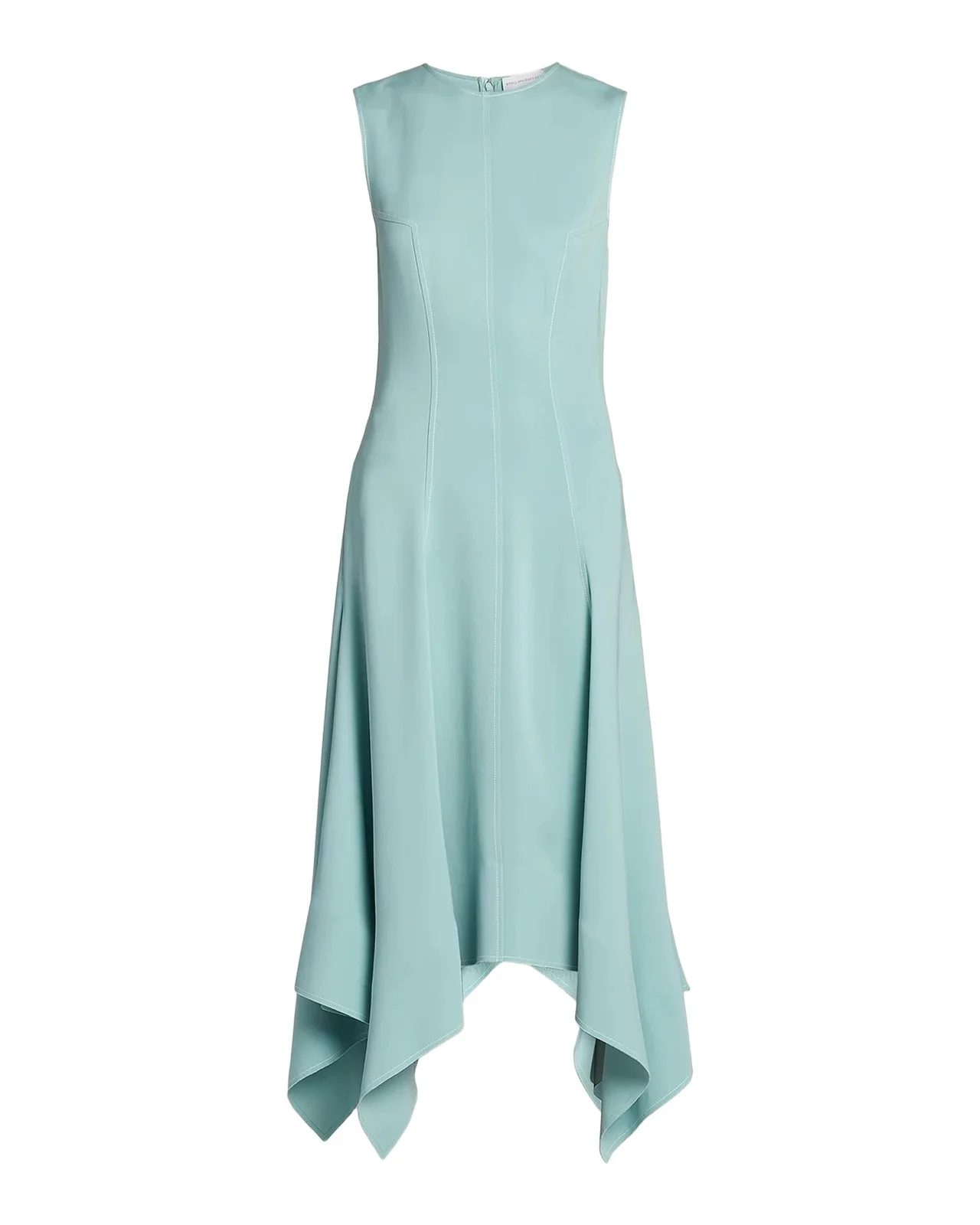Stella McCartney Sleeveless Paneled Handkerchief Midi Dress