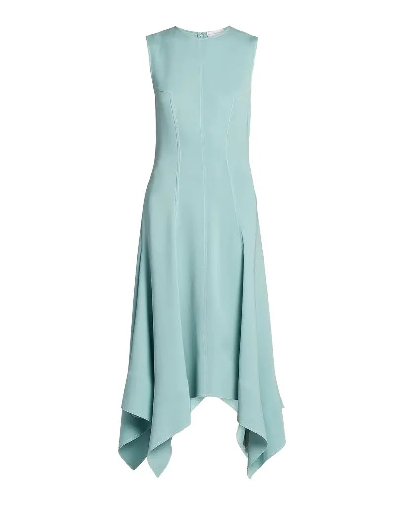 Stella McCartney Sleeveless Paneled Handkerchief Midi Dress
