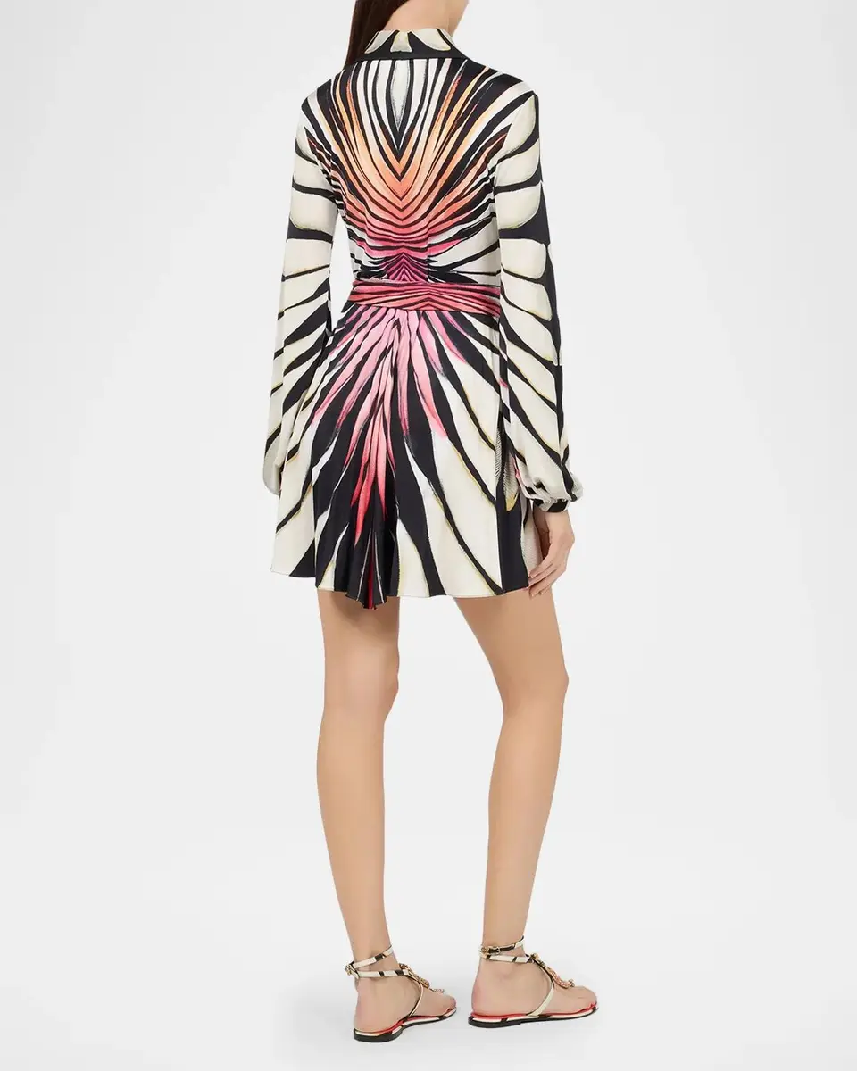 Roberto Cavalli Printed Belted Mini Shirtdress | Thumbnail 3 Roberto Cavalli Printed Belted Mini Shirtdress | Thumbnail 3