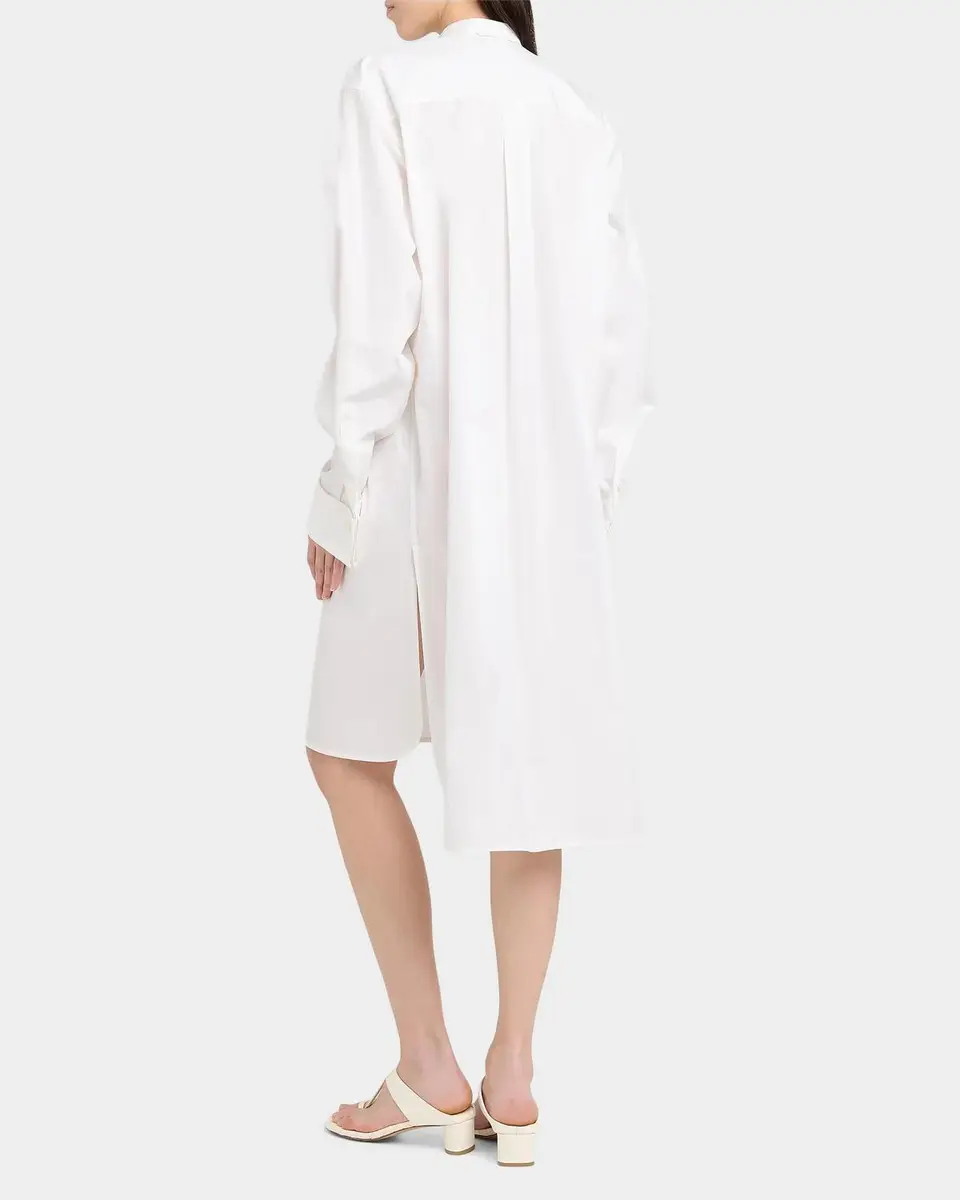 Bottega Veneta Tuxedo-Bib Cotton Poplin Shirtdress | Thumbnail 3