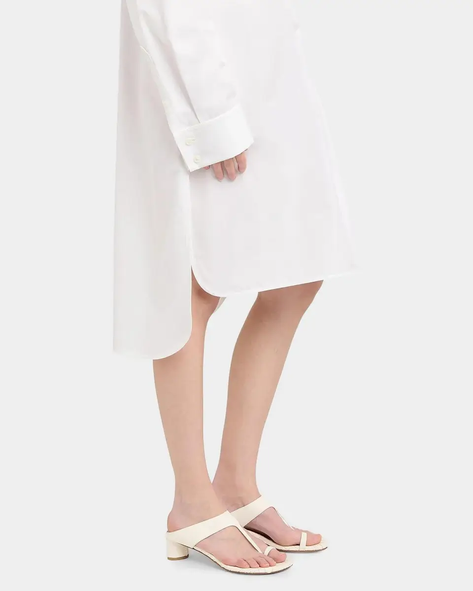 Bottega Veneta Tuxedo-Bib Cotton Poplin Shirtdress | Thumbnail 5