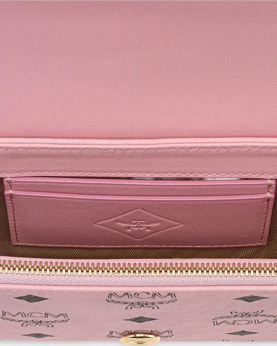 MCM Aren Faux Visetos Leather Wallet-on-Chain | Thumbnail 4