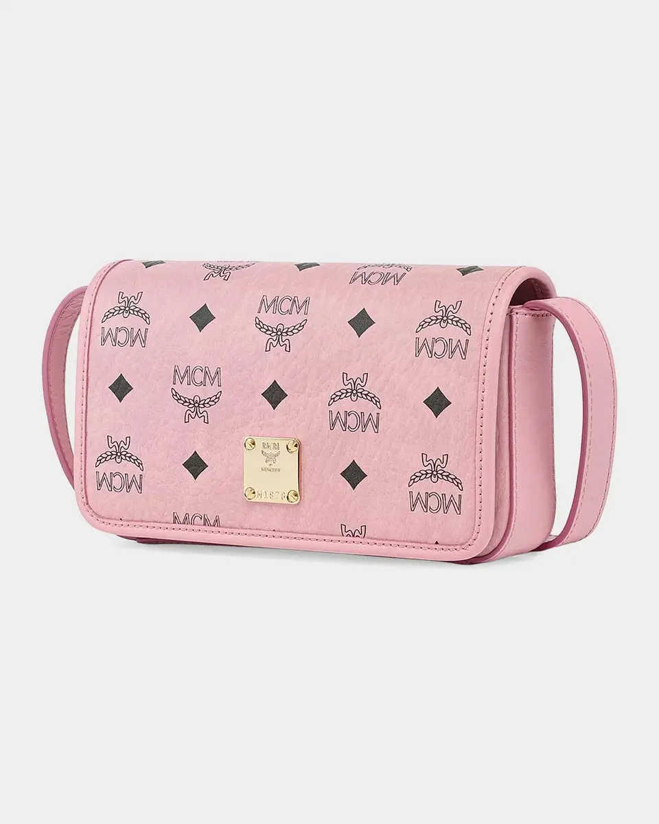 MCM Aren Faux Visetos Leather Wallet-on-Chain | Thumbnail 5