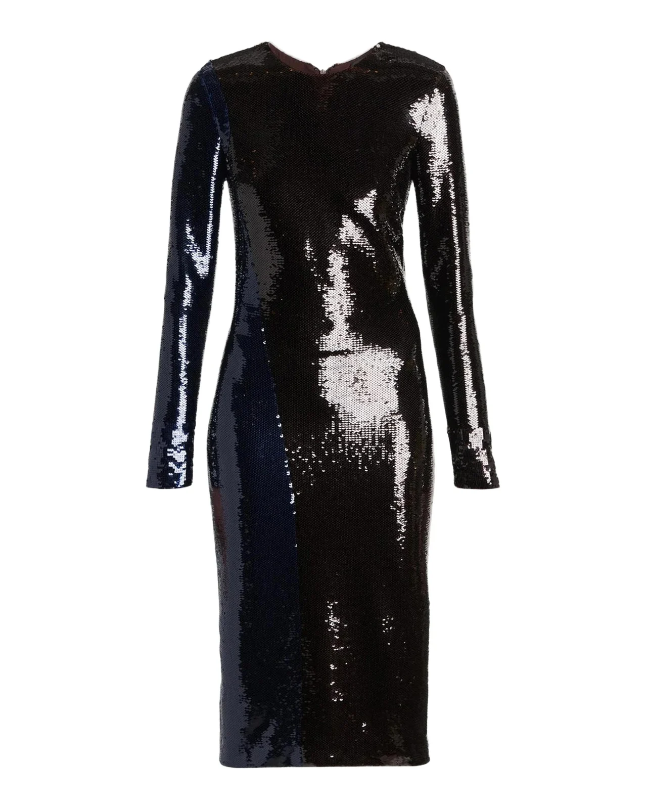 Tom Ford Sequined Long-Sleeve Midi Dress