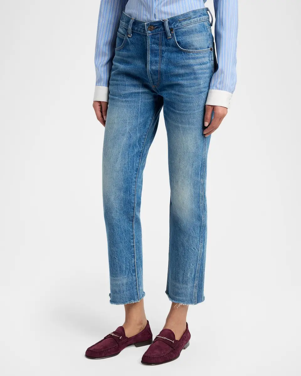 Tom Ford Stonewashed Cropped Denim Jeans | Thumbnail 3 Tom Ford Stonewashed Cropped Denim Jeans | Thumbnail 3