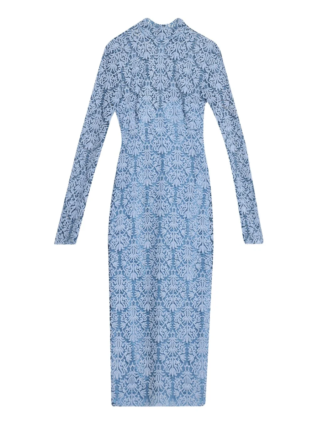 Chenille Lace Long-Sleeve Midi Dress Chenille Lace Long-Sleeve Midi Dress