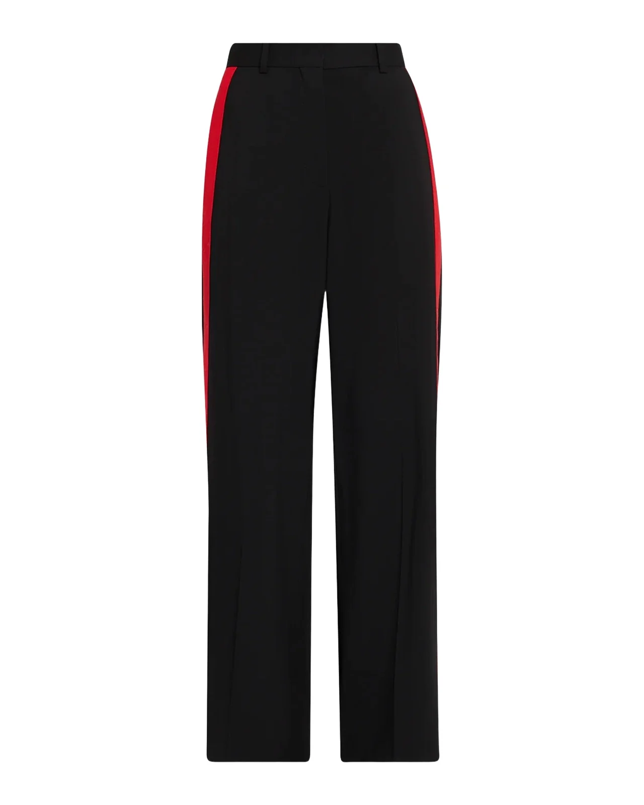 Side-Stripe Relaxed-Leg Trousers