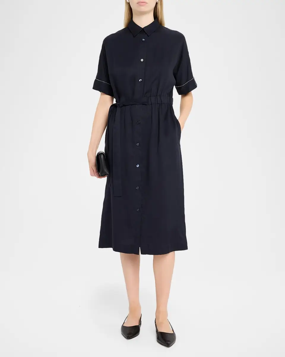 PESERICO Chain-Trim Midi Shirtdress | Thumbnail 2 PESERICO Chain-Trim Midi Shirtdress | Thumbnail 2