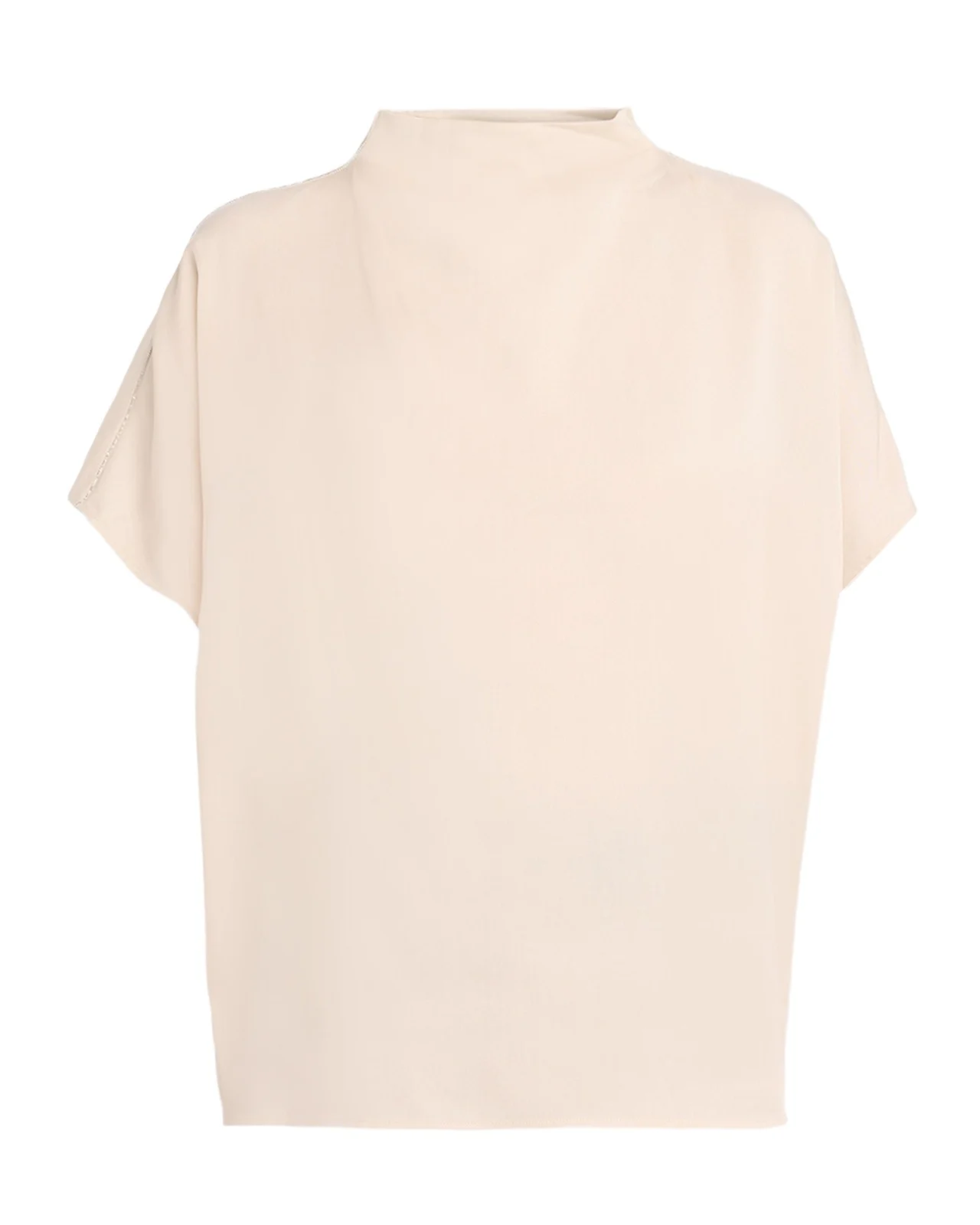 PESERICO Chain-Trim Mock-Neck Shirt