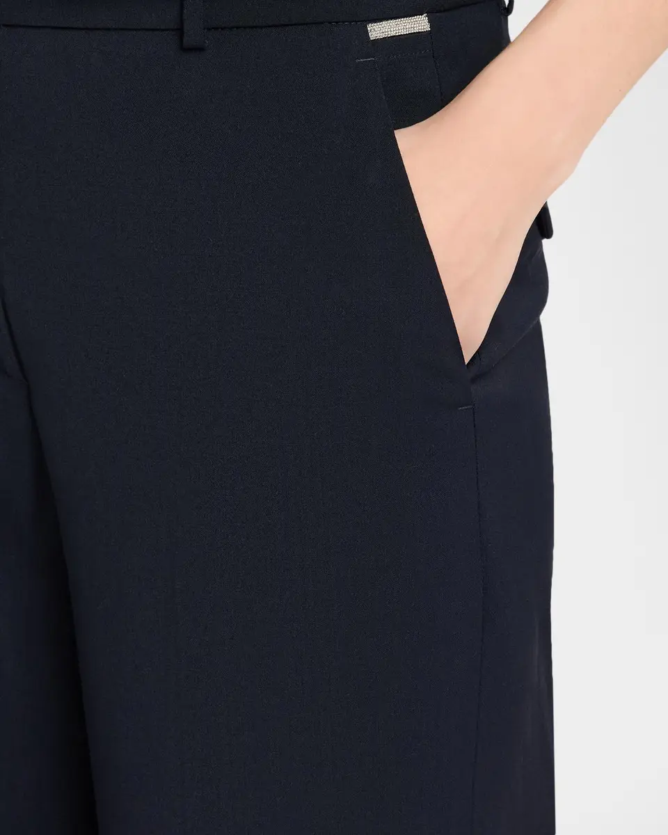 PESERICO Cropped Straight-Leg Stretch Wool Pants | Thumbnail 5