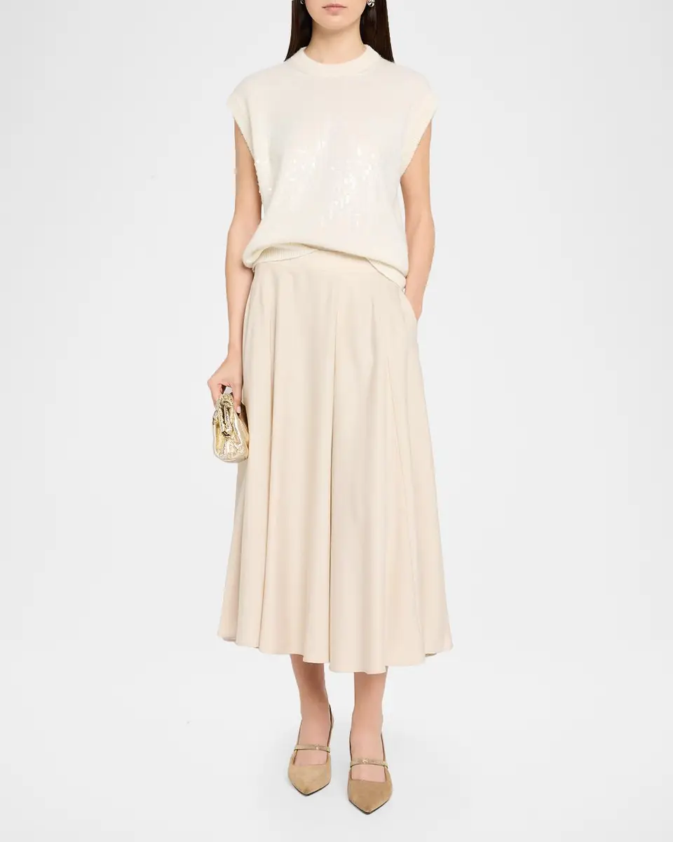 PESERICO Fluid A-Line Midi Skirt | Thumbnail 2 PESERICO Fluid A-Line Midi Skirt | Thumbnail 2