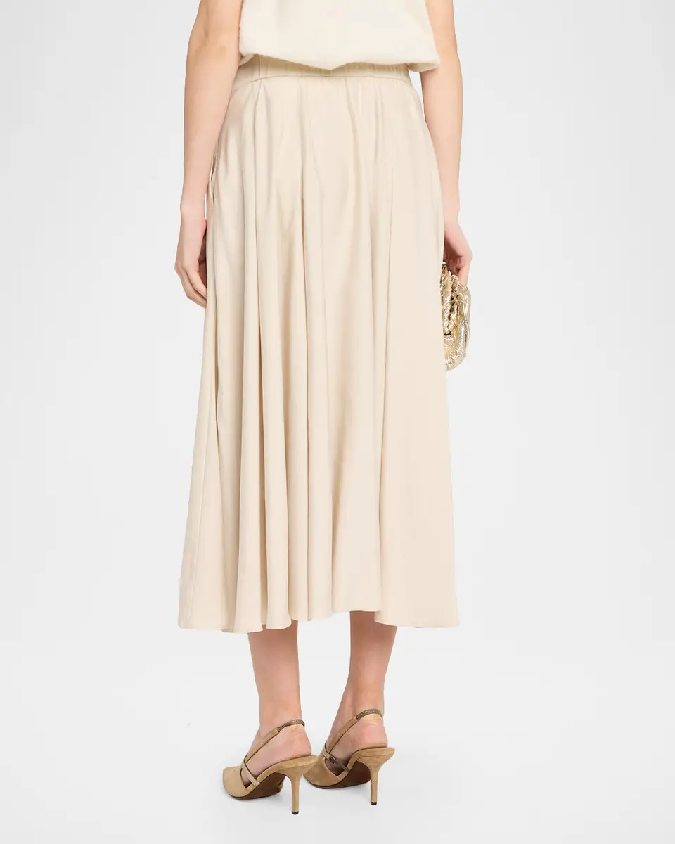 PESERICO Fluid A-Line Midi Skirt | Thumbnail 3 PESERICO Fluid A-Line Midi Skirt | Thumbnail 3