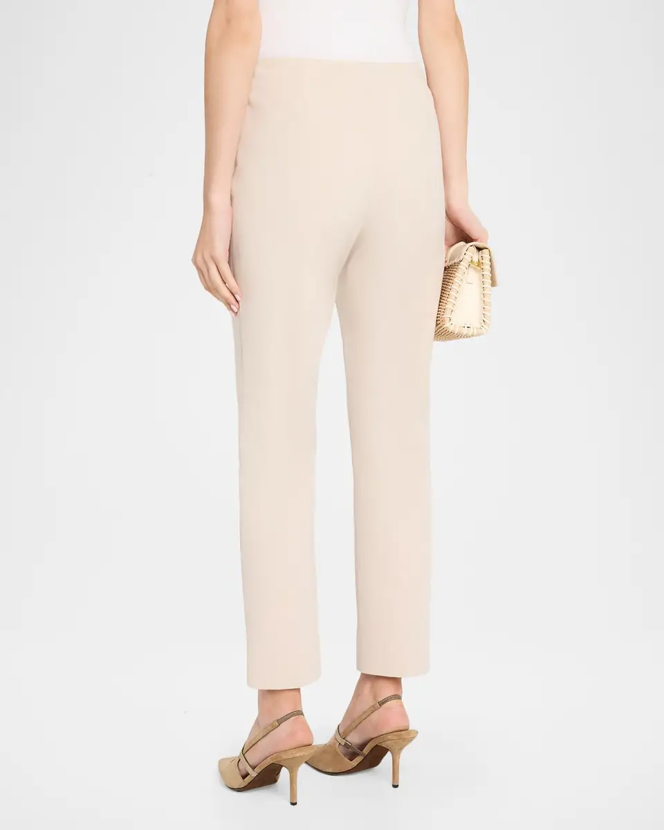 PESERICO Cropped Stretch Cotton Pants | Thumbnail 3 PESERICO Cropped Stretch Cotton Pants | Thumbnail 3