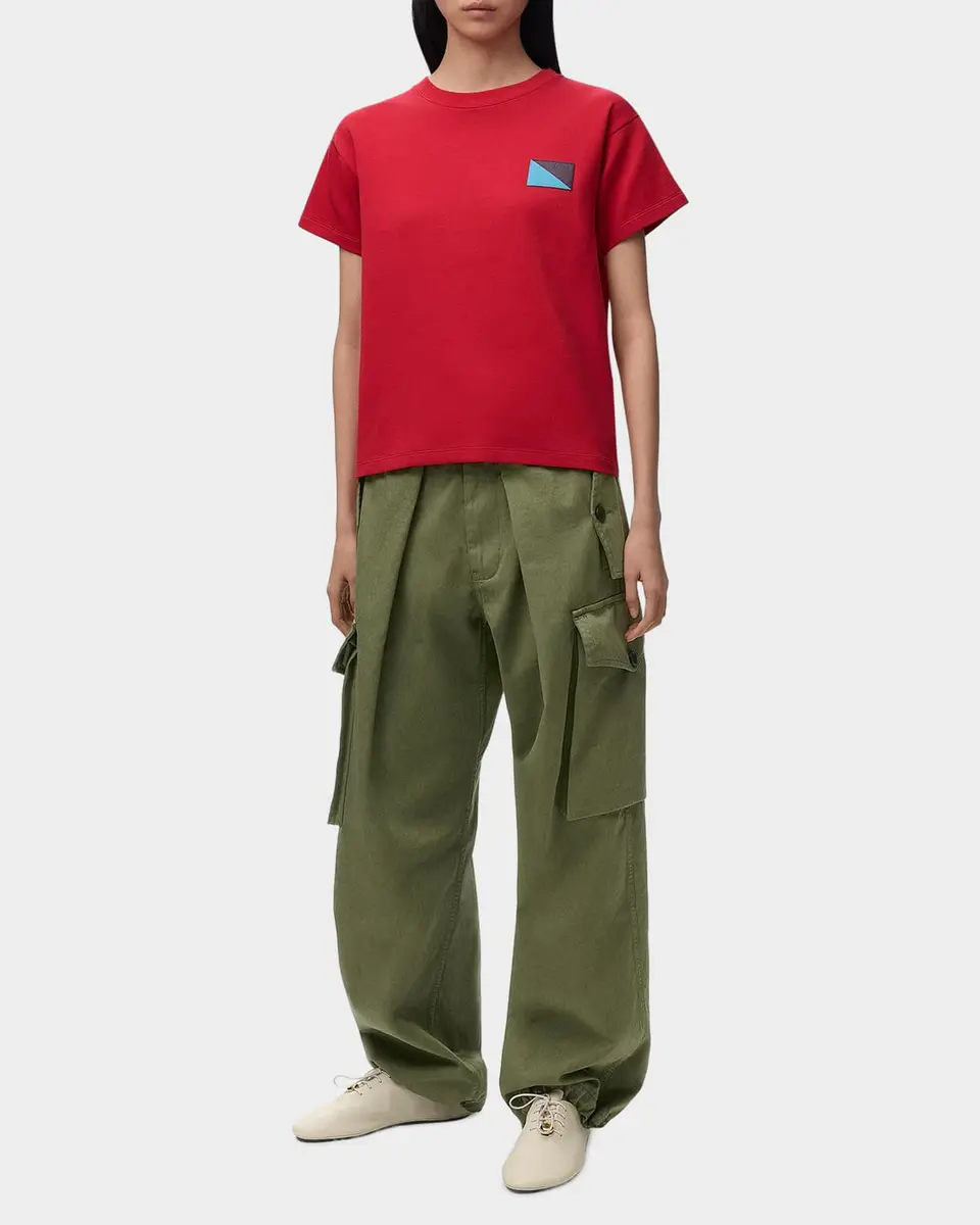Loewe Pleated Straight-Leg Cargo Trousers | Thumbnail 2 Loewe Pleated Straight-Leg Cargo Trousers | Thumbnail 2