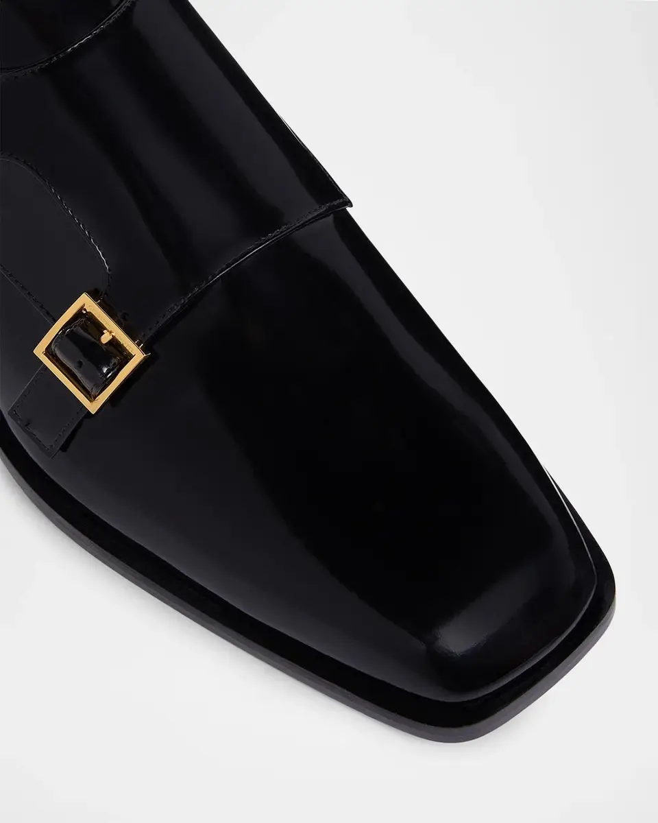 Giuseppe Zanotti Men's Filler Leather Double-Monk Strap Loafers | Thumbnail 3 Giuseppe Zanotti Men's Filler Leather Double-Monk Strap Loafers | Thumbnail 3