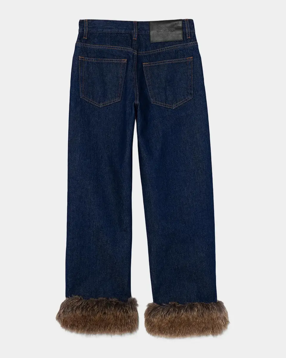 Marc Jacobs Faux-Fur-Trimmed Crop Jeans | Thumbnail 6 Marc Jacobs Faux-Fur-Trimmed Crop Jeans | Thumbnail 6