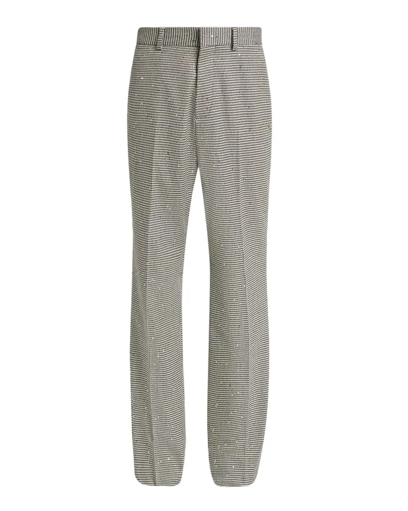 AMIRI Men's MA Fit Houndstooth Sequin Trousers | Image 1 AMIRI Men's MA Fit Houndstooth Sequin Trousers | Image 1