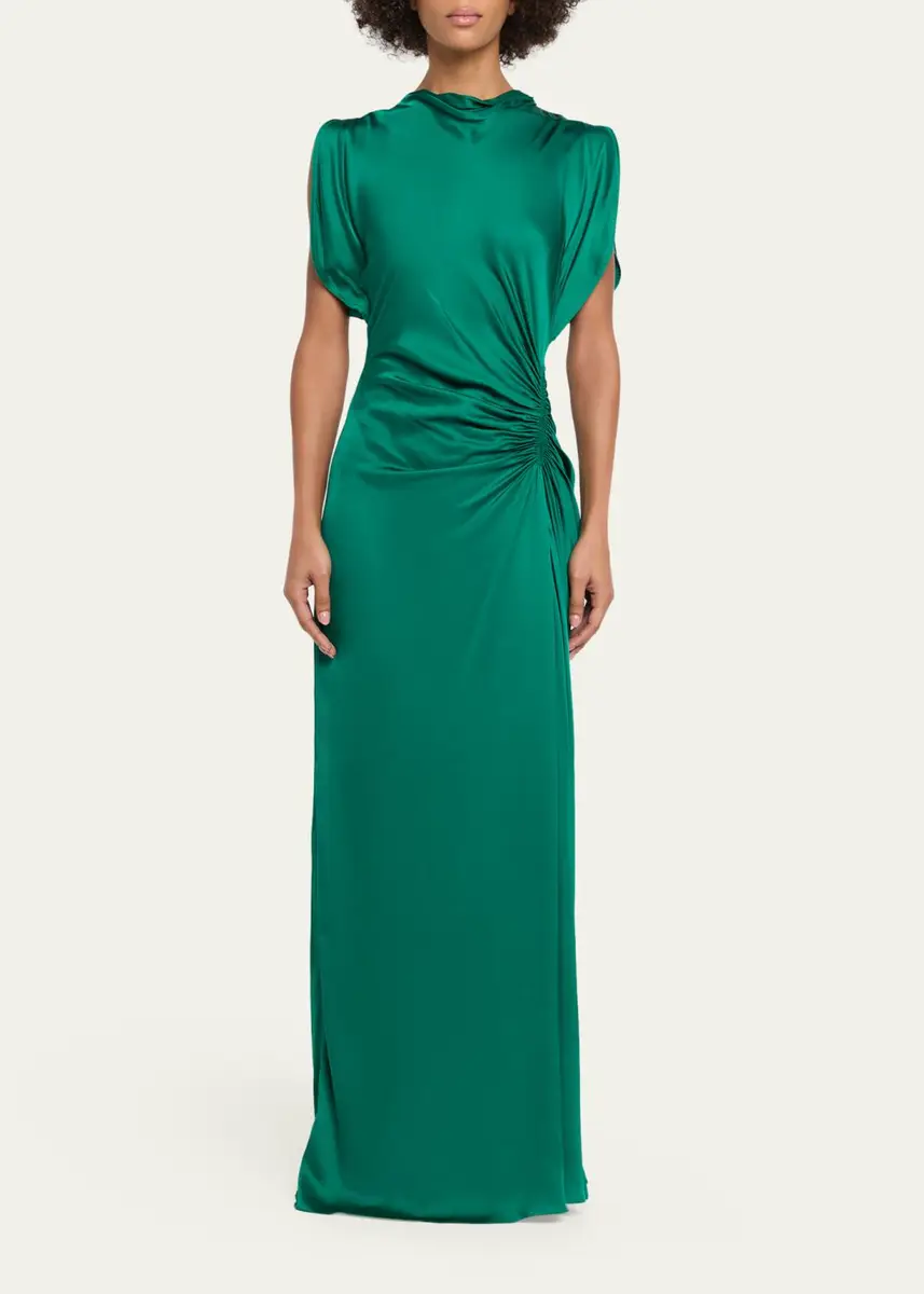 A.L.C. Nadia Satin Gown | Thumbnail 2 A.L.C. Nadia Satin Gown | Thumbnail 2