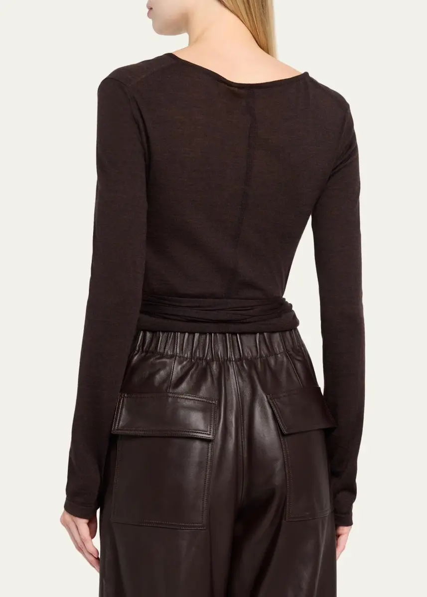 A.L.C. Emma Merino Wool Wrap Sweater | Thumbnail 3 A.L.C. Emma Merino Wool Wrap Sweater | Thumbnail 3