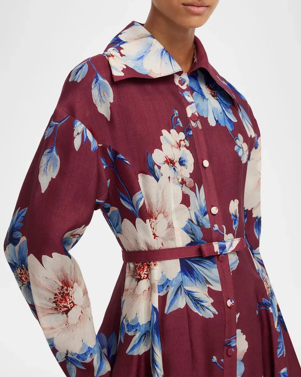 LEO LIN Josephine Floral-Print Silk Gown | Thumbnail 5 LEO LIN Josephine Floral-Print Silk Gown | Thumbnail 5
