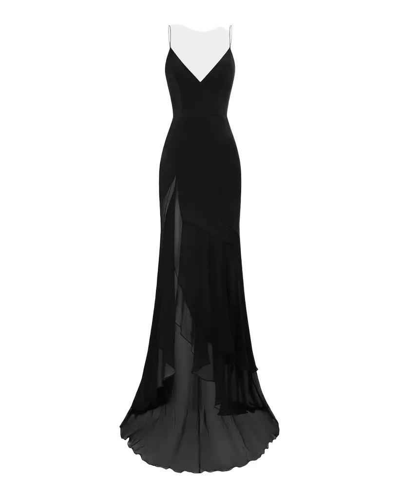 Plunging Panelled Silk Bikini Gown Plunging Panelled Silk Bikini Gown