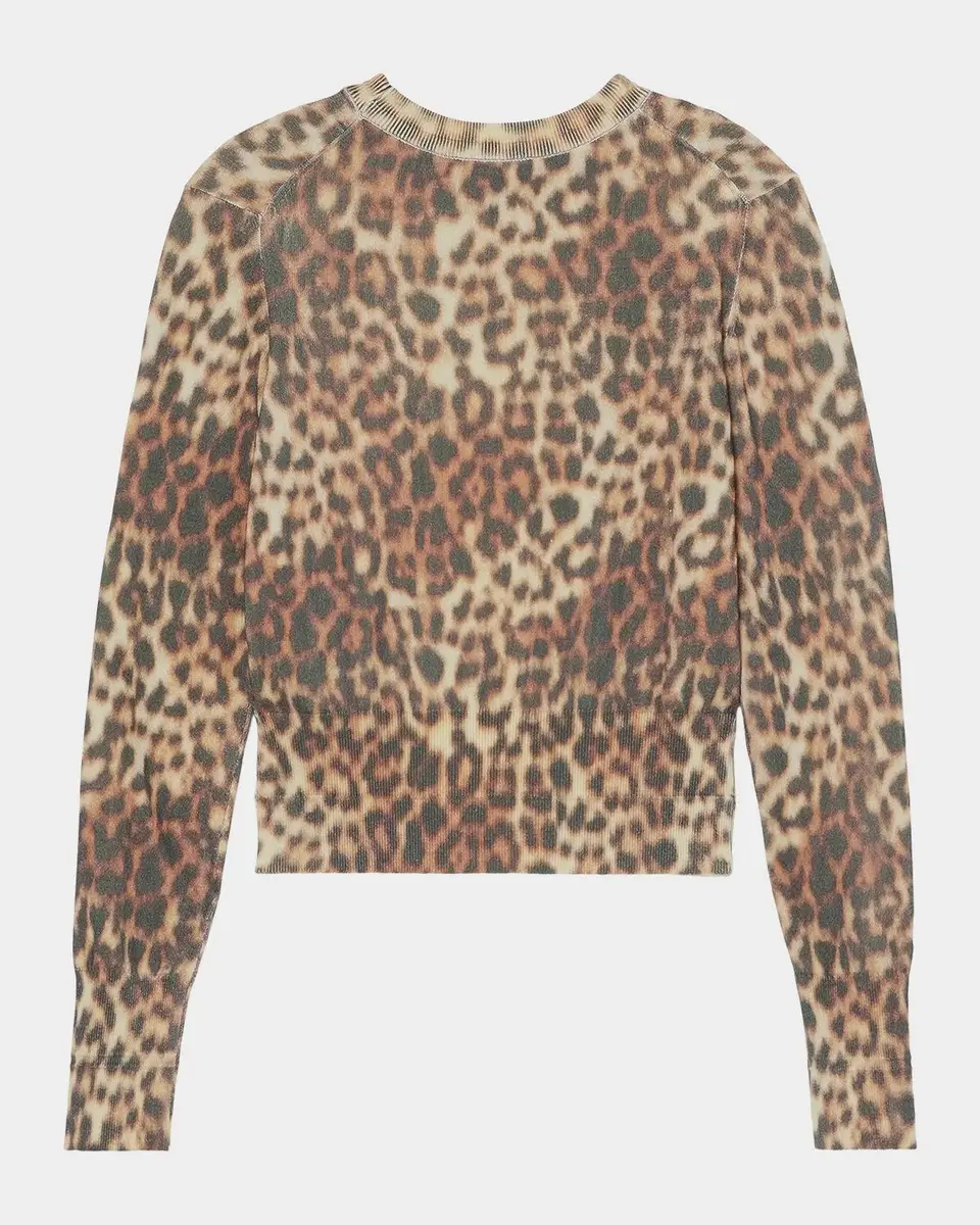 Marc Jacobs Leopard-Print Cotton Sweater | Thumbnail 3