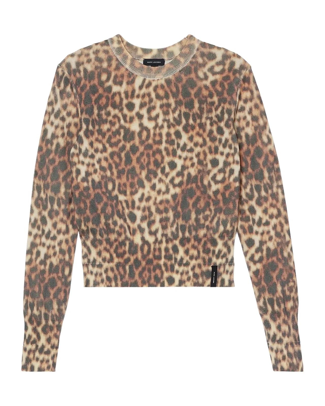 Marc Jacobs Leopard-Print Cotton Sweater