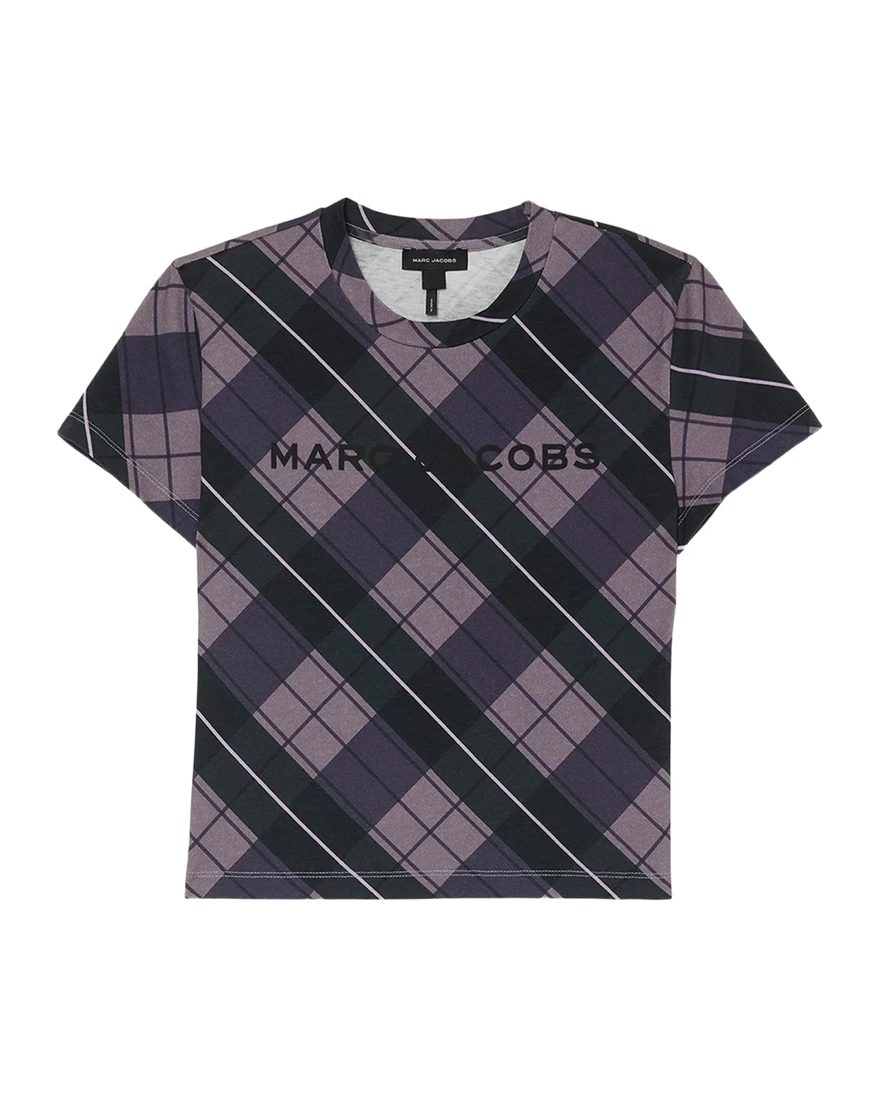 Logo Checked Cotton T-Shirt