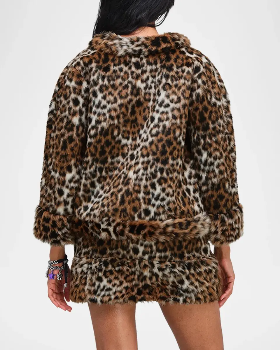Marc Jacobs Faux Fur Leopard Print Jacket | Thumbnail 3 Marc Jacobs Faux Fur Leopard Print Jacket | Thumbnail 3