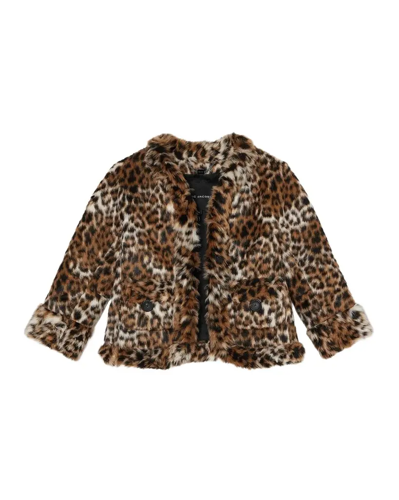 Marc Jacobs Faux Fur Leopard Print Jacket | Image 1 Marc Jacobs Faux Fur Leopard Print Jacket | Image 1