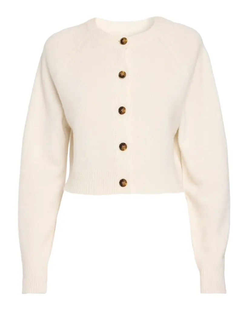 Loulou de Saison Heike Cashmere Crop Cardigan | Image 1 Loulou de Saison Heike Cashmere Crop Cardigan | Image 1