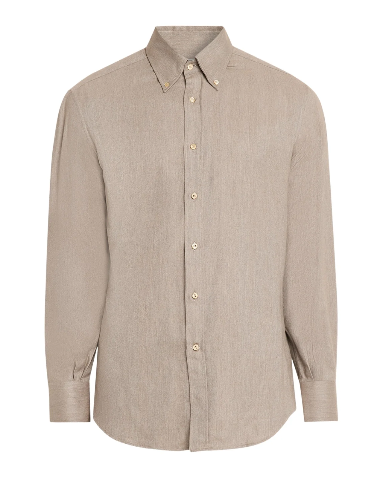 Brunello Cucinelli Men's Flannel Chevron Button-Down Shirt
