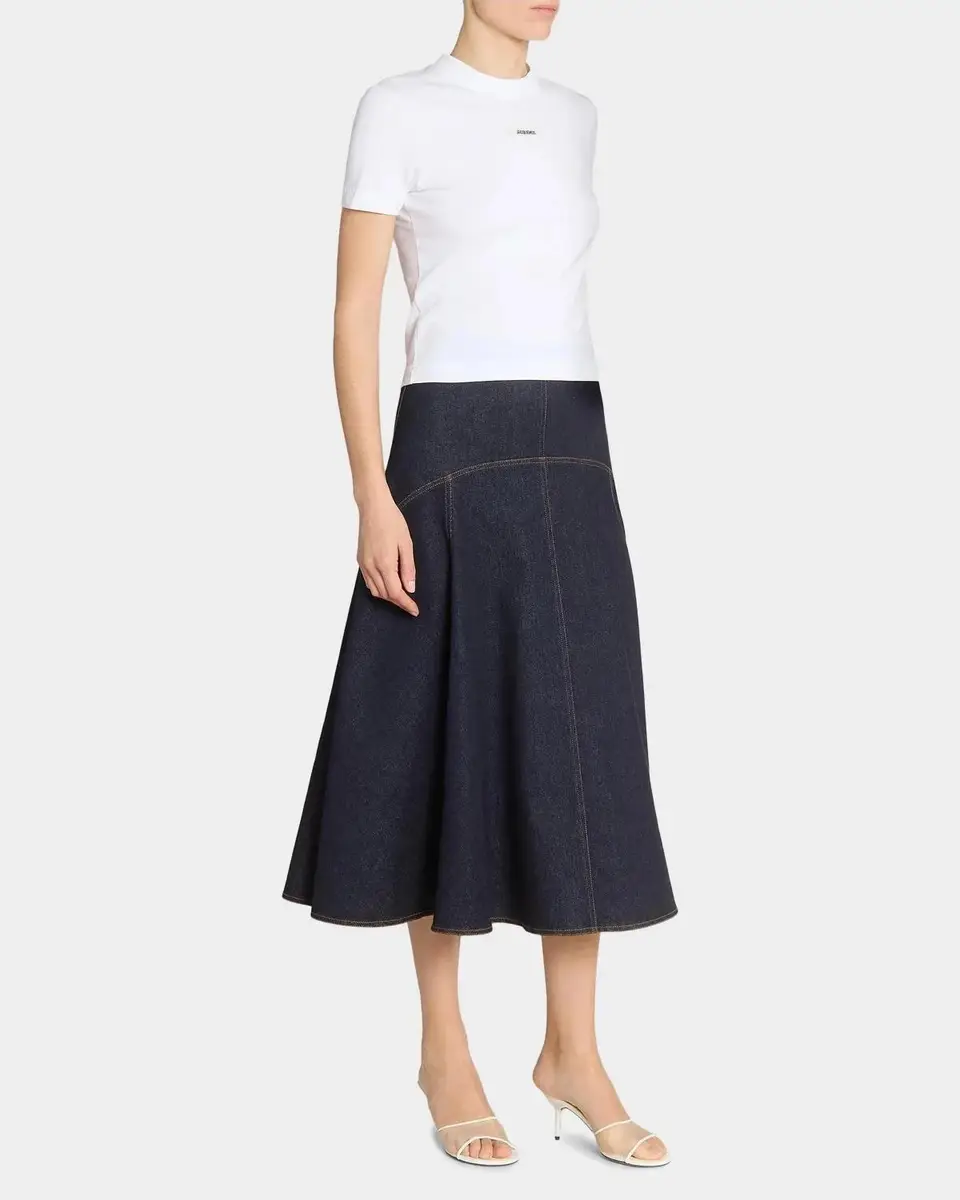 Jacquemus La Jupe Triangle de-Nîmes Denim Midi-Skirt | Thumbnail 2 Jacquemus La Jupe Triangle de-Nîmes Denim Midi-Skirt | Thumbnail 2