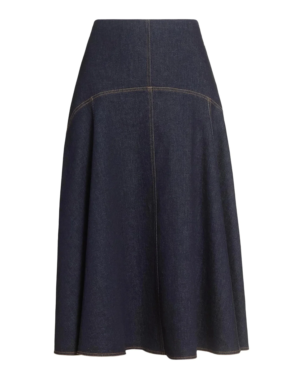 La Jupe Triangle de-Nîmes Denim Midi-Skirt La Jupe Triangle de-Nîmes Denim Midi-Skirt