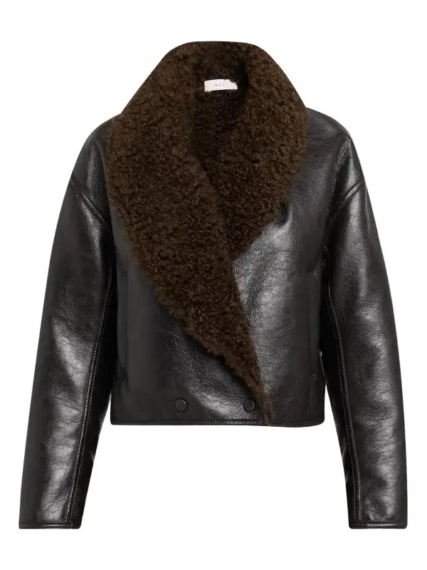 Stella Sherpa-Lined Faux Leather Jacket Stella Sherpa-Lined Faux Leather Jacket