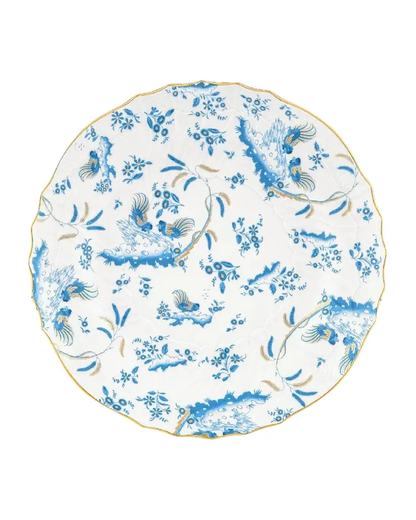 GINORI 1735 Oro di Doccia Large Round Platter, Turchese