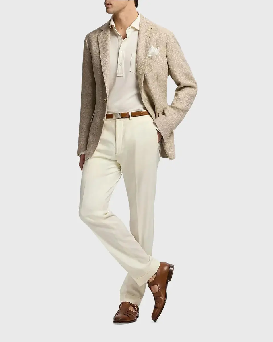 Ralph Lauren Purple Label Men's Hadley Hand-Tailored Herringbone Jacket | Thumbnail 2 Ralph Lauren Purple Label Men's Hadley Hand-Tailored Herringbone Jacket | Thumbnail 2