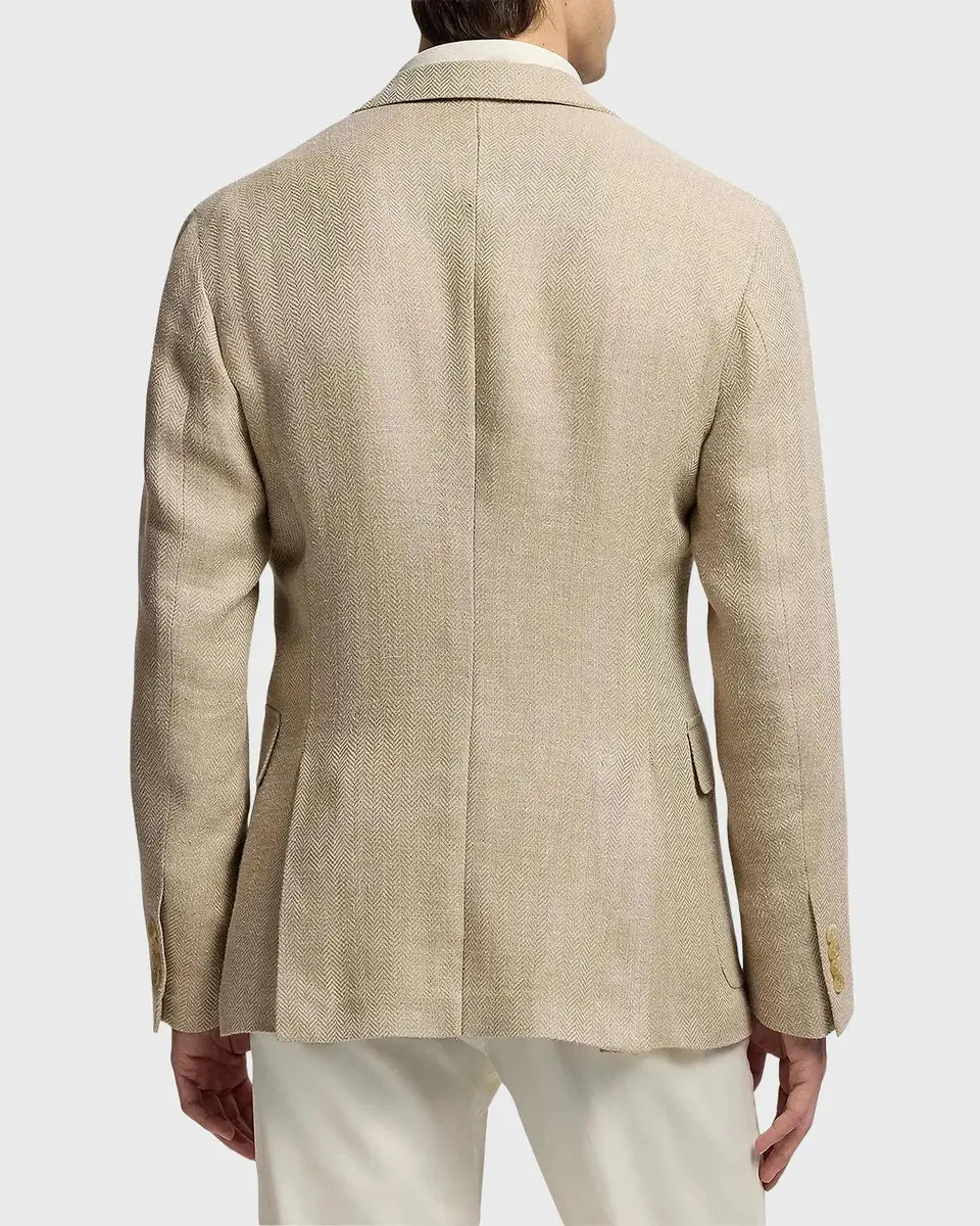 Ralph Lauren Purple Label Men's Hadley Hand-Tailored Herringbone Jacket | Thumbnail 3 Ralph Lauren Purple Label Men's Hadley Hand-Tailored Herringbone Jacket | Thumbnail 3