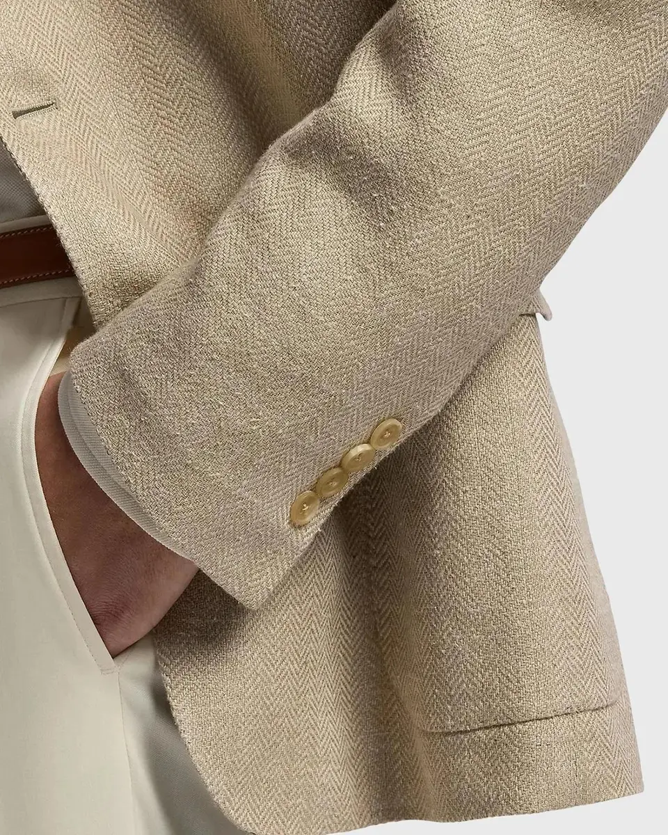 Ralph Lauren Purple Label Men's Hadley Hand-Tailored Herringbone Jacket | Thumbnail 6 Ralph Lauren Purple Label Men's Hadley Hand-Tailored Herringbone Jacket | Thumbnail 6