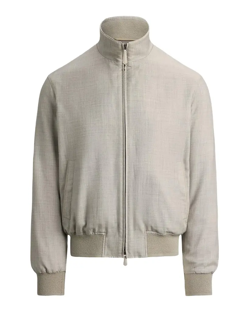 Ralph Lauren Purple Label Men's Felton Cashmere-Silk Flight Jacket | Image 1 Ralph Lauren Purple Label Men's Felton Cashmere-Silk Flight Jacket | Image 1