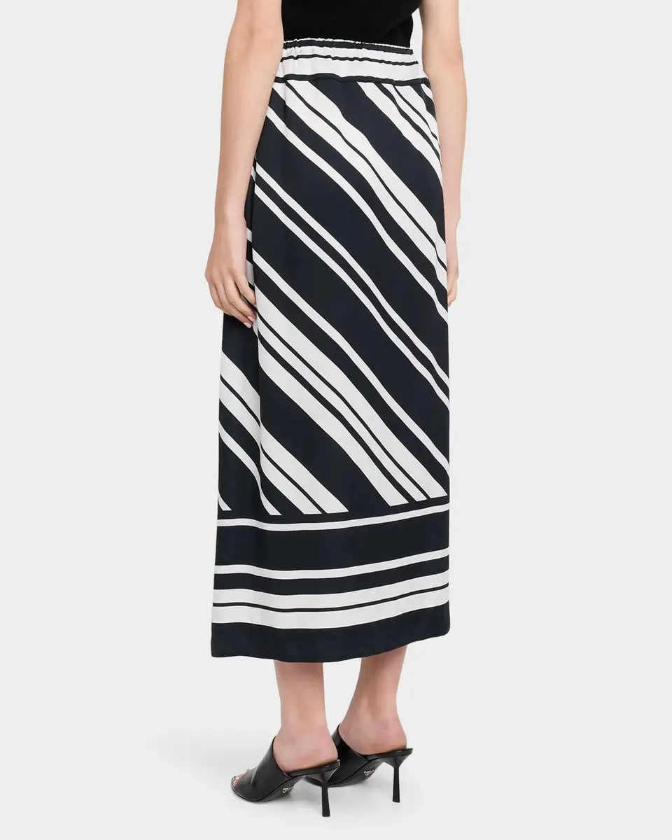 Brandon Maxwell Jameson A-Line Viscose Skirt | Thumbnail 3 Brandon Maxwell Jameson A-Line Viscose Skirt | Thumbnail 3