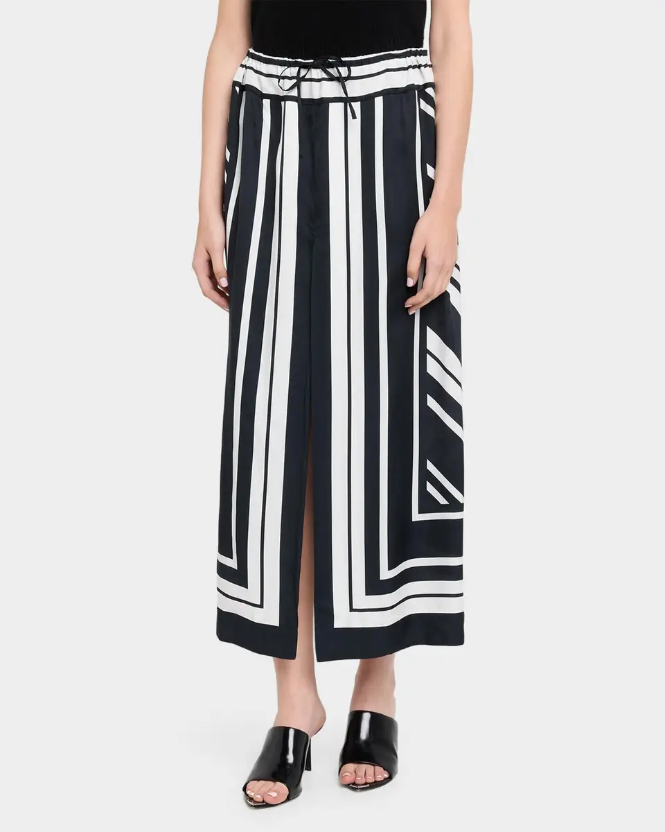 Brandon Maxwell Jameson A-Line Viscose Skirt | Thumbnail 4 Brandon Maxwell Jameson A-Line Viscose Skirt | Thumbnail 4