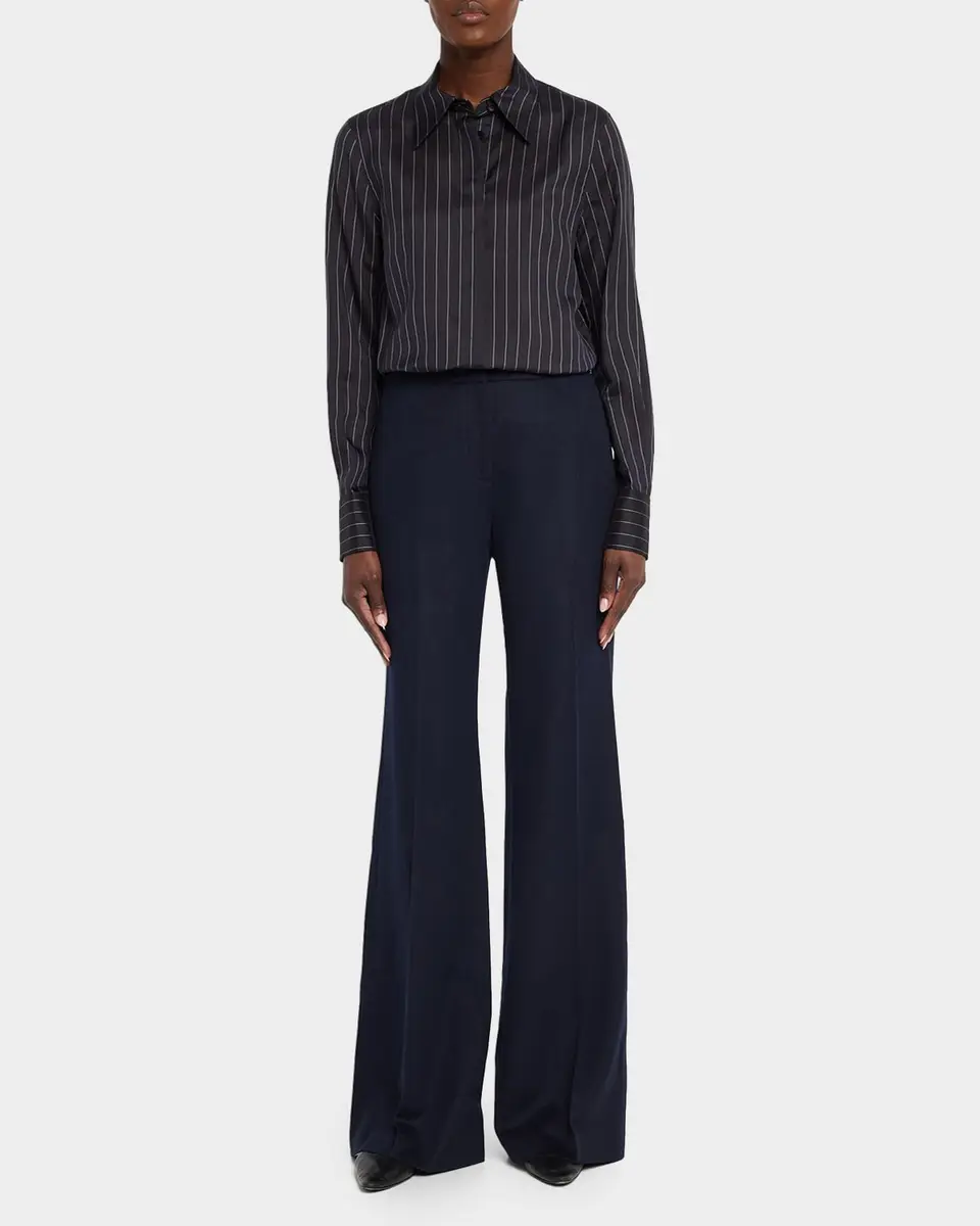 Lafayette 148 New York Pinstripe Button-Front Blouse | Thumbnail 2 Lafayette 148 New York Pinstripe Button-Front Blouse | Thumbnail 2