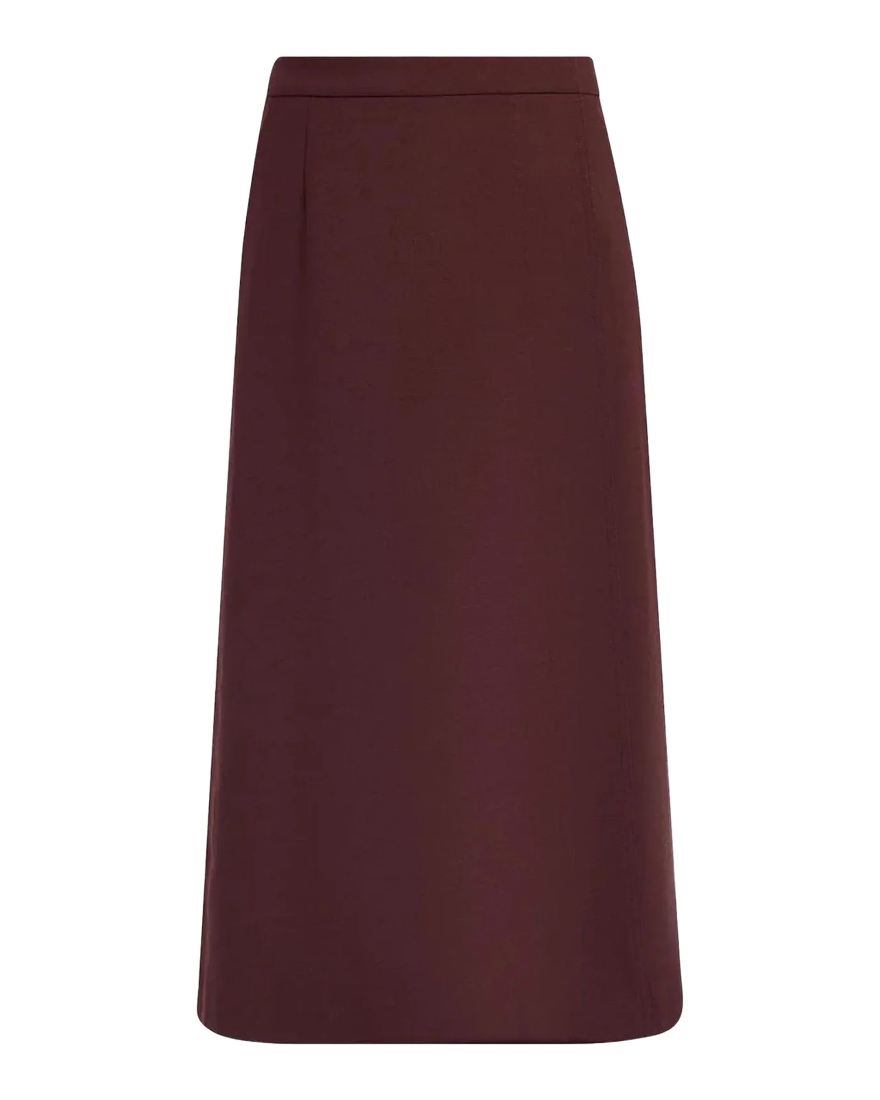 A-Line Stretch Wool Midi Skirt A-Line Stretch Wool Midi Skirt