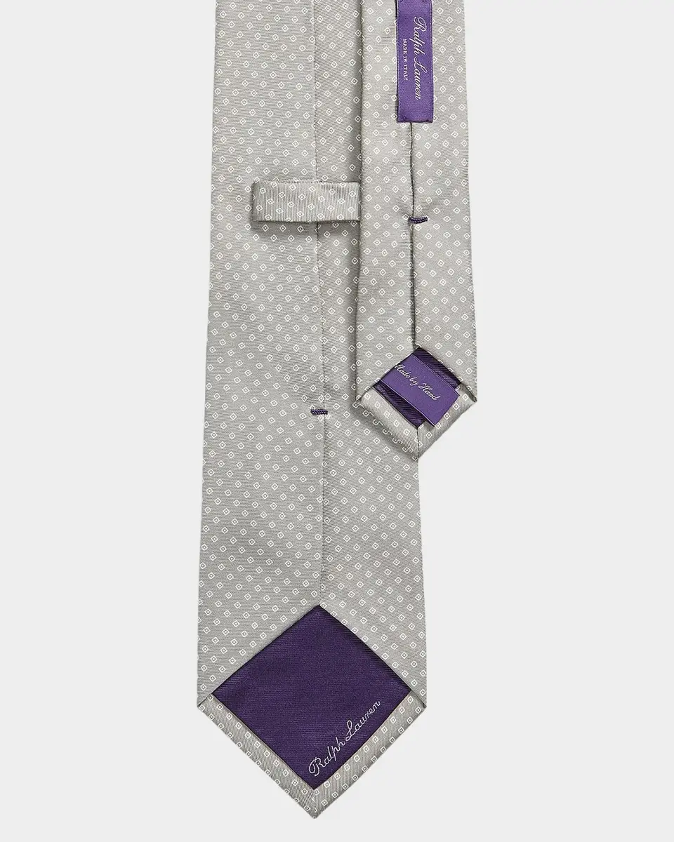 Ralph Lauren Purple Label Men's Diamond-Patterned Silk Tie | Thumbnail 2 Ralph Lauren Purple Label Men's Diamond-Patterned Silk Tie | Thumbnail 2